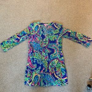 SOLD Lilly Pulitzer Blue Tunic